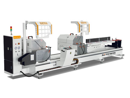 鋁塑型材高效 45°雙頭切割鋸